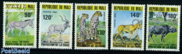 Mali 1980 Endangered Animals 5v, Mint NH, Nature - Animals (others & Mixed) - Cat Family - Mali (1959-...)