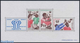 Mali 1978 World Cup Football S/s (REPUBLIQUE On 250F Stamp), Mint NH, Sport - Football - Mali (1959-...)