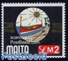 Malta 1976 Definitive 1v, Mint NH, Sport - Transport - Kayaks & Rowing - Ships And Boats - Canottaggio