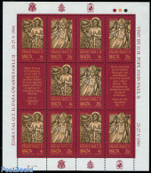 Malta 1990 Popes Visit M/s With 5 Sets, Mint NH, Religion - Pope - Religion - Popes