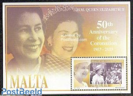Malta 2003 Golden Jubilee S/s, Mint NH, History - Kings & Queens (Royalty) - Case Reali
