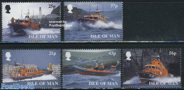 Isle Of Man 1999 Life Saving Association 5v, Mint NH, Transport - Various - Ships And Boats - Lighthouses & Safety At .. - Boten