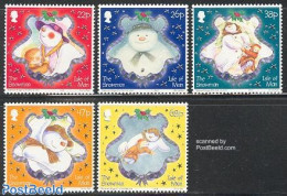 Isle Of Man 2003 Christmas 5v, Mint NH, Religion - Christmas - Weihnachten