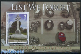 Isle Of Man 2008 Lest We Forget S/s, Mint NH, History - History - World War I - WW1 (I Guerra Mundial)