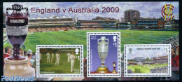 Isle Of Man 2009 Cricket, The Ashes S/s, Mint NH, Sport - Cricket - Sport (other And Mixed) - Cricket