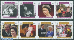 Isle Of Man 2006 Queen 80th Birthday 2x4v [:::], Mint NH, History - Flags - Kings & Queens (Royalty) - Case Reali