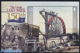 Isle Of Man 2004 Laxey Wheel S/s, Mint NH, Science - Mining - Man (Insel)