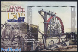 Isle Of Man 2004 Laxey Wheel S/s, Mint NH, Science - Mining - Man (Ile De)