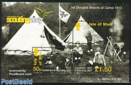 Isle Of Man 2007 Scouting Centenary S/s, Mint NH, Sport - Scouting - Isola Di Man