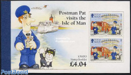 Isle Of Man 1994 Postman Pat Booklet, Mint NH, Nature - Transport - Various - Cats - Cattle - Post - Stamp Booklets - .. - Post