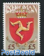 Isle Of Man 1992 Postage Due 1v, Mint NH, History - Coat Of Arms - Man (Eiland)
