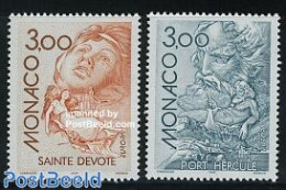 Monaco 1997 Europa, Legends 2v, Mint NH, History - Europa (cept) - Art - Fairytales - Unused Stamps