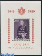 Monaco 1989 Rainier III S/s, Mint NH, History - Decorations - Kings & Queens (Royalty) - Ongebruikt