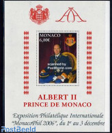 Monaco 2006 Official Photograph Of Prince Albert II S/s, Mint NH, History - Kings & Queens (Royalty) - Unused Stamps