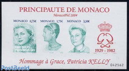 Monaco 2004 Monacophil, Gracia S/s, Mint NH, History - Kings & Queens (Royalty) - Philately - Nuevos