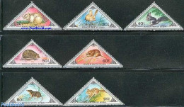 Mongolia 1983 Mammals 7v, Mint NH, Nature - Animals (others & Mixed) - Hedgehog - Rabbits / Hares - Mongolei