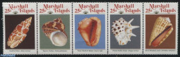 Marshall Islands 1989 Shells 5v [::::], Mint NH, Nature - Shells & Crustaceans - Maritiem Leven