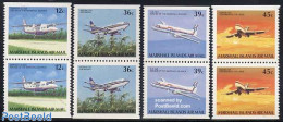 Marshall Islands 1989 Aeroplanes 4 Booklet Pairs [:], Mint NH, Transport - Aircraft & Aviation - Airplanes