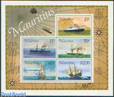 Mauritius 1976 Postal Ships S/s, Mint NH, Transport - Post - Ships And Boats - Posta