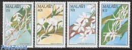 Malawi 1990 Orchids 4v, Mint NH, Nature - Flowers & Plants - Orchids - Malawi (1964-...)