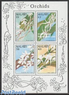 Malawi 1990 Orchids S/s, Mint NH, Nature - Flowers & Plants - Orchids - Malawi (1964-...)