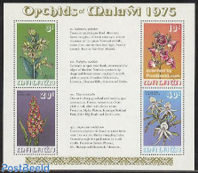 Malawi 1975 Orchids S/s, Mint NH, Nature - Flowers & Plants - Orchids - Malawi (1964-...)
