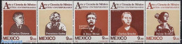 Mexico 1983 Artists 5v [::::], Mint NH, Performance Art - Music - Art - Authors - Sculpture - Self Portraits - Muziek