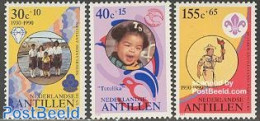 Netherlands Antilles 1990 Social And Cultural Fund 3v, Mint NH, Sport - Scouting - Art - Bridges And Tunnels - Ponti