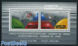 Netherlands Antilles 1992 Stamp Expo S/s, Mint NH, History - Various - Explorers - World Expositions - Erforscher