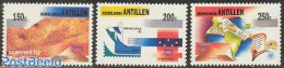 Netherlands Antilles 1993 Brasiliana, UPAEP 3v, Mint NH, Various - U.P.A.E. - Maps - Geography