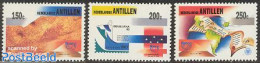 Netherlands Antilles 1993 Brasiliana, UPAEP 3v, Mint NH, Various - U.P.A.E. - Maps - Geographie