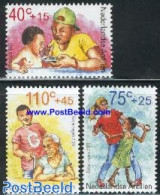 Netherlands Antilles 2001 Child Welfare 3v, Mint NH, Health - Disabled Persons - Food & Drink - Behinderungen