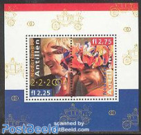 Netherlands Antilles 2002 Alexander & Maxima Wedding S/s, Mint NH, History - Kings & Queens (Royalty) - Case Reali