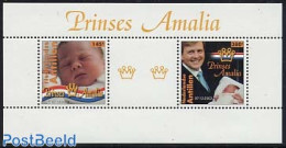 Netherlands Antilles 2004 Princess Amalia S/s, Mint NH, History - Kings & Queens (Royalty) - Case Reali