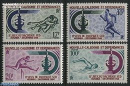 New Caledonia 1966 South Pacific Games 4v, Mint NH, Sport - Athletics - Sport (other And Mixed) - Swimming - Neufs