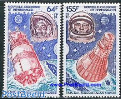 New Caledonia 1981 First Manned Space Flight 2v, Mint NH, Transport - Space Exploration - Neufs