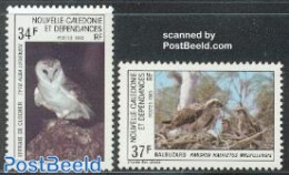 New Caledonia 1983 Birds 2v, Mint NH, Nature - Birds - Owls - Unused Stamps