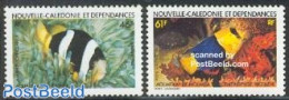 New Caledonia 1984 Noumea Aquarium 2v, Mint NH, Nature - Fish - Unused Stamps