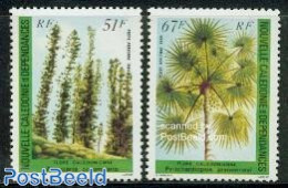 New Caledonia 1984 Flora 2v, Mint NH, Nature - Flowers & Plants - Trees & Forests - Ungebraucht