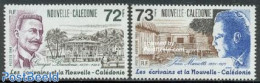 New Caledonia 1988 Authors 2v, Mint NH, Art - Authors - Unused Stamps