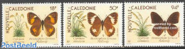 New Caledonia 1990 Butterflies 3v, Mint NH, Nature - Butterflies - Unused Stamps