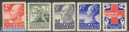 Netherlands 1927 Red Cross 5v, Mint NH, Health - History - Nature - Red Cross - Kings & Queens (Royalty) - Birds - Ongebruikt