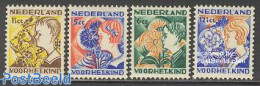 Netherlands 1932 Child Welfare 4v, Unused (hinged), Nature - Flowers & Plants - Nuovi
