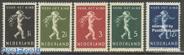 Netherlands 1939 Child Welfare 5v, Mint NH, Nature - Fruit - Ongebruikt