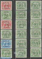Netherlands 1940 Guilloche Overprints 18v, Unused (hinged) - Ungebraucht