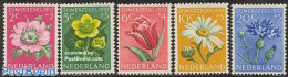 Netherlands 1952 Summer, Flowers 5v, Mint NH, Nature - Flowers & Plants - Ongebruikt