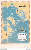 AMORA Prospection - HELSINKI (Finlande) Carte Itinéraire Timbrée, Oblitérée  1958 - Publicité