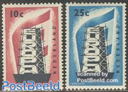 Netherlands 1956 Europa 2v, Mint NH, History - Europa (cept) - Nuevos