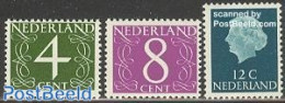 Netherlands 1962 Fluorescend Stamps 3v, Mint NH - Ungebraucht
