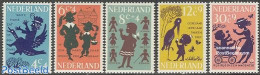 Netherlands 1963 Children Songs 5v, Mint NH, Nature - Performance Art - Butterflies - Ducks - Music - Ungebraucht